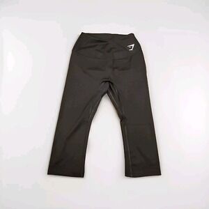 Gymshark Women's XS Training Cropped Leggings Black High Rise Capri B1A1U NWT